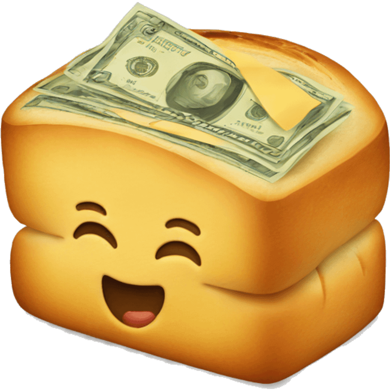 Money in bread emoji