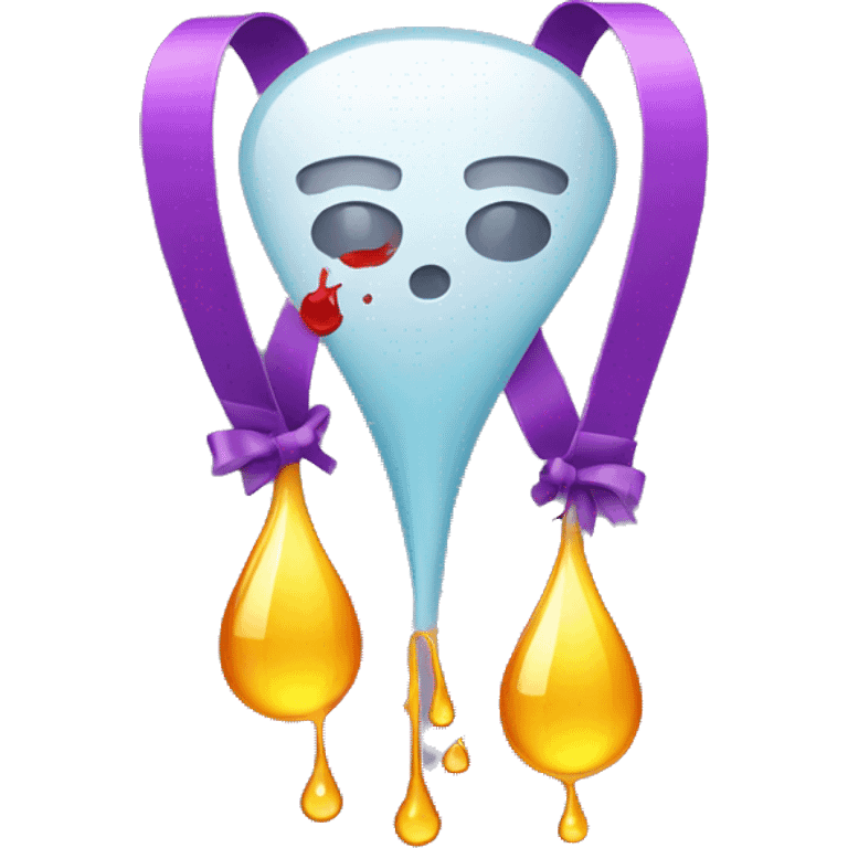 iv drip with ribbon emoji