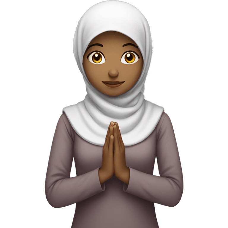 Muslim Girl praying  emoji