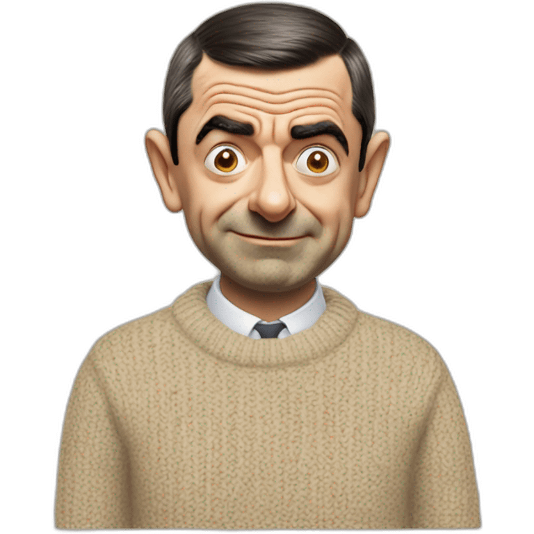 Mr bean wearing Nike sweater emoji