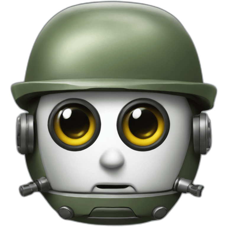 Automatron compact, small, soldier, one eye emoji