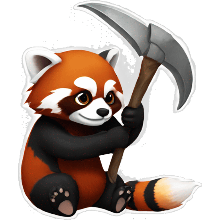 red panda the reaper emoji