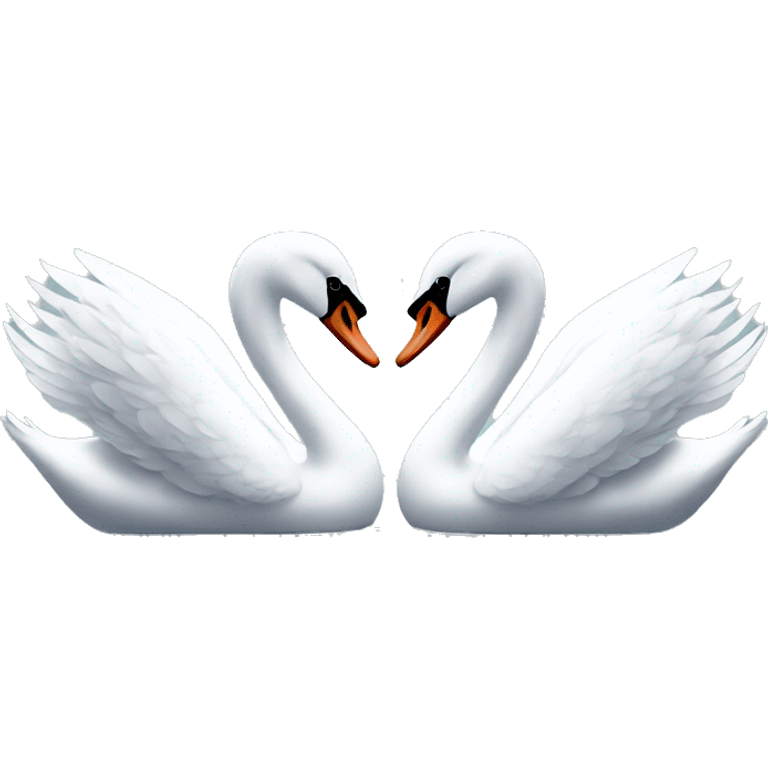 Swan couple emoji