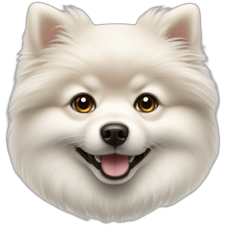 white Pomeranian emoji