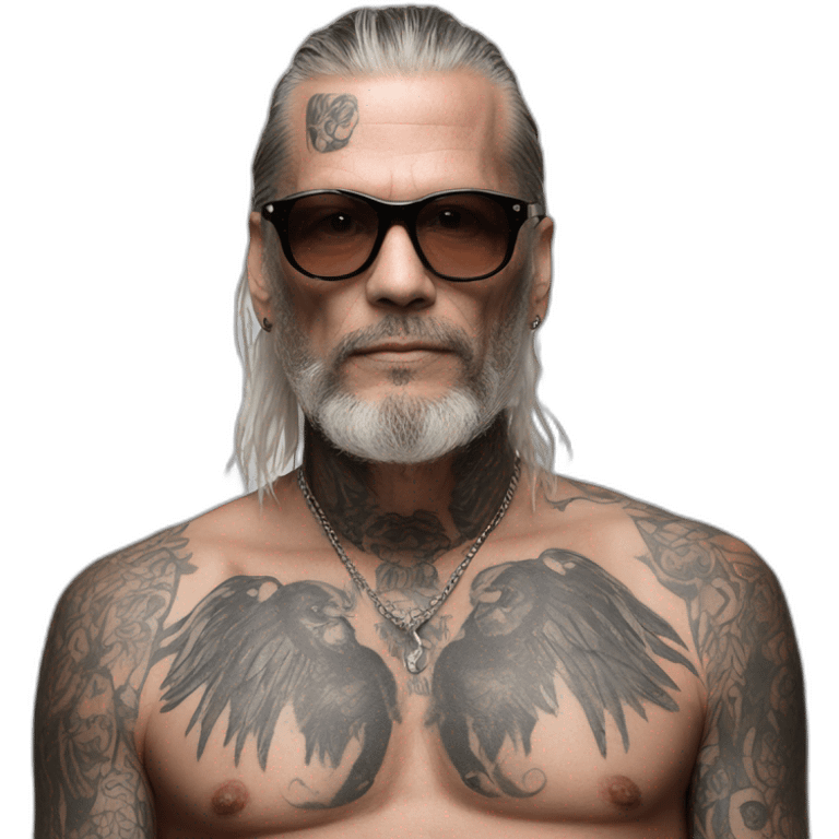 Sven Marquardt with face tatoos emoji