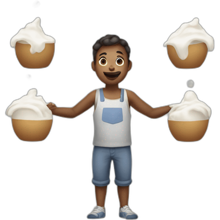 juggle the milk emoji