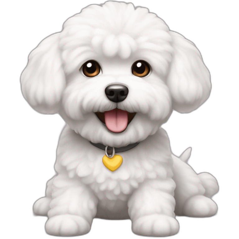 bichon frise happy emoji