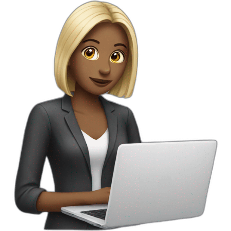 woman with laptop emoji