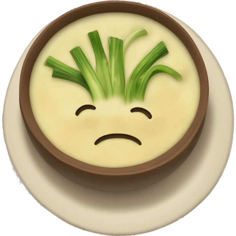 Potatoe and leek soup emoji