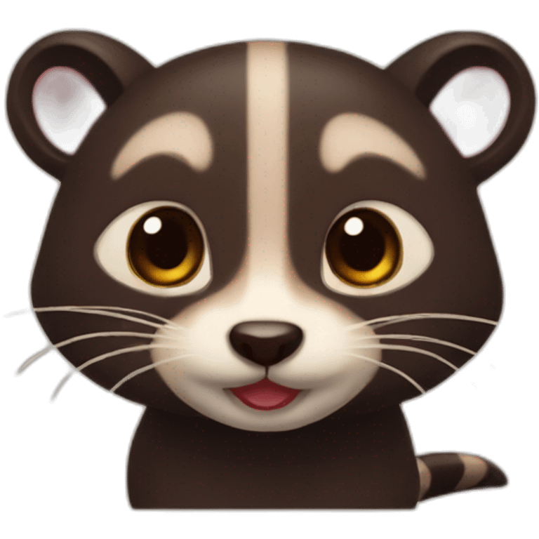 Polecat kawaii emoji