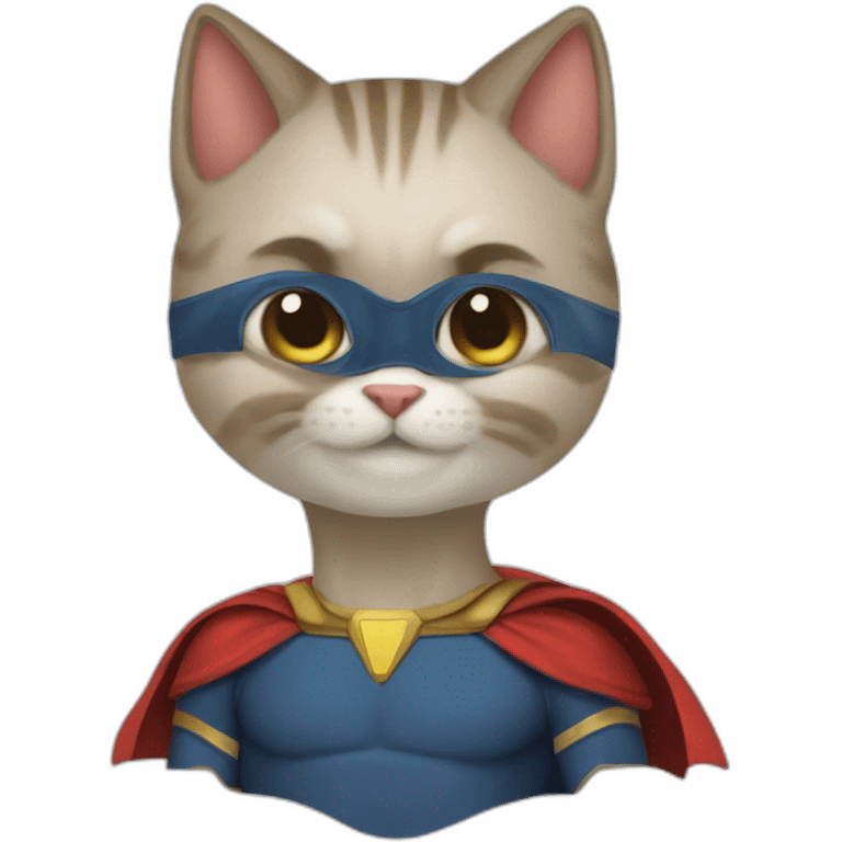 Gato superhéroe  emoji