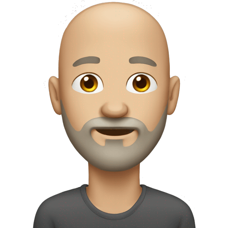 Bald man with a long beard  emoji