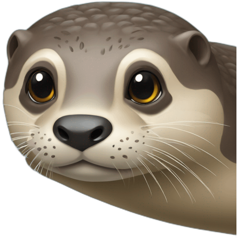 Loutre sur une tortuz emoji