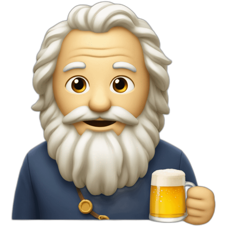 T'choupi qui boit une bière emoji