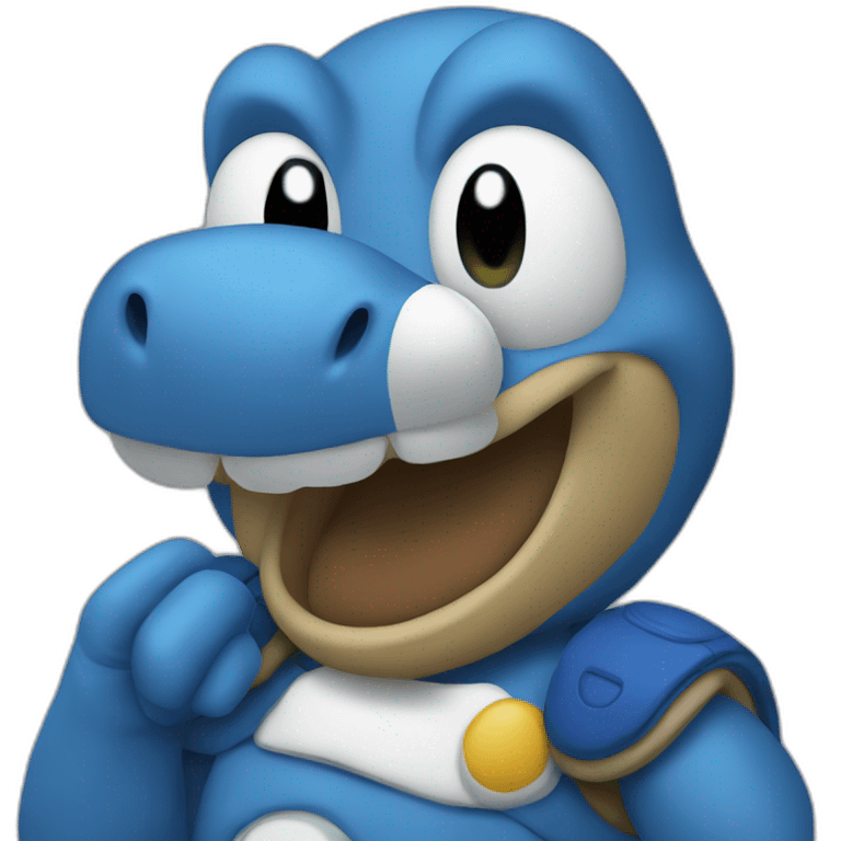 Sas Blue Yoshi emoji