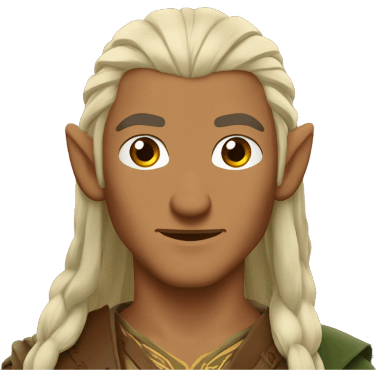 indian legolas with brown skin lord of the rings style emoji