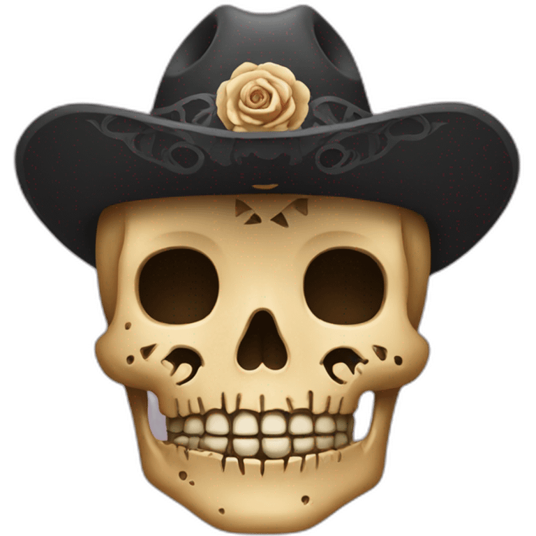 Calavera con chistera emoji