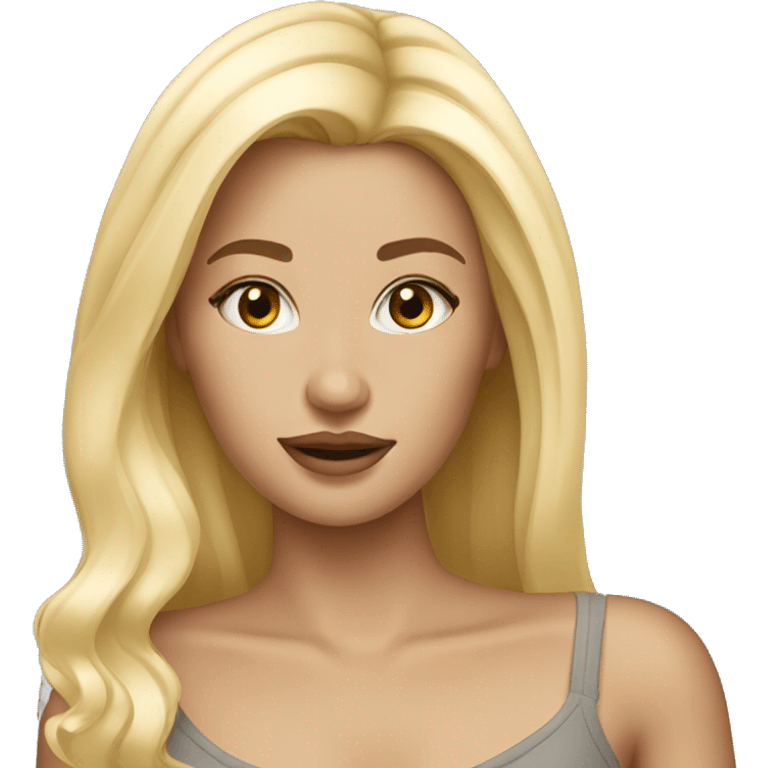 blonde girl model emoji