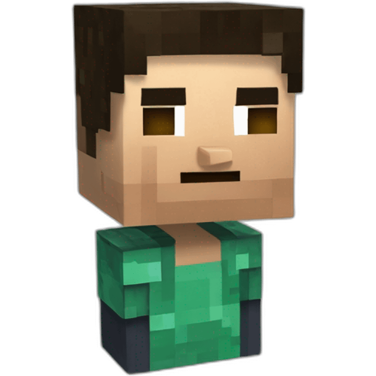 Steve Minecraft sur l'Ender dragon Minecraft emoji