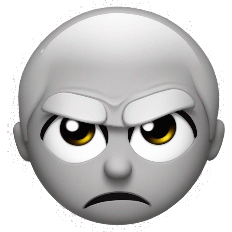 angry face, sad eyes and tears emoji