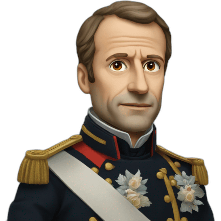 Napoléon frappe Macron emoji