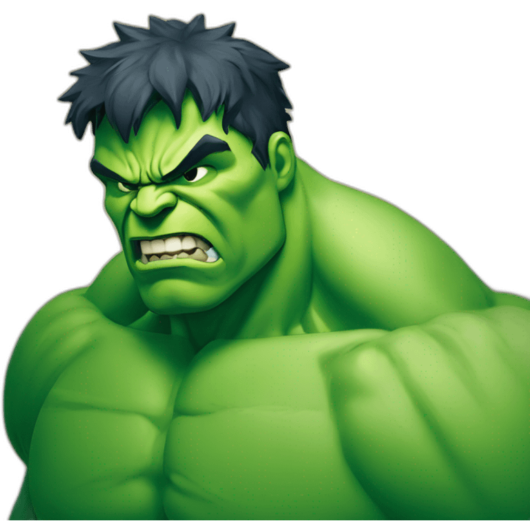 Hulk en colere emoji