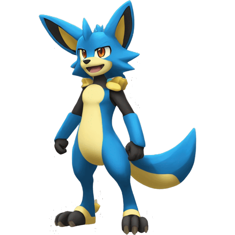 Lucario-Lombax-Zeraora full body emoji