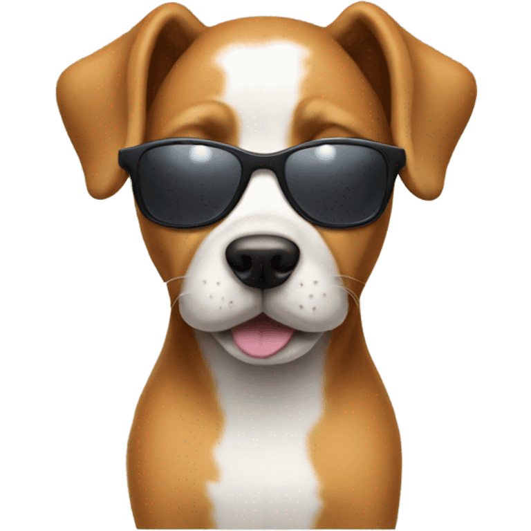 Dog with sunglasses  emoji