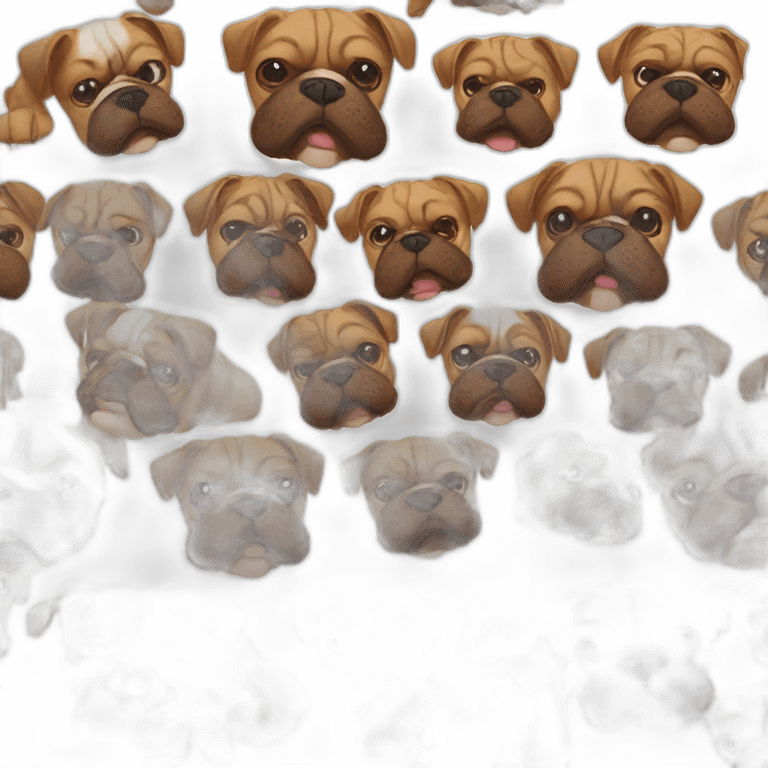 Brown France-BullDog emoji