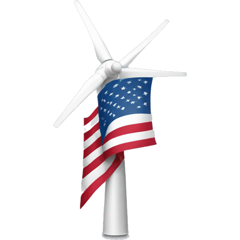 wind generator usa flag emoji