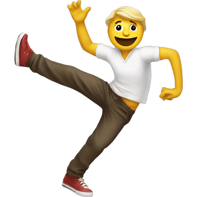 dancing man on car emoji