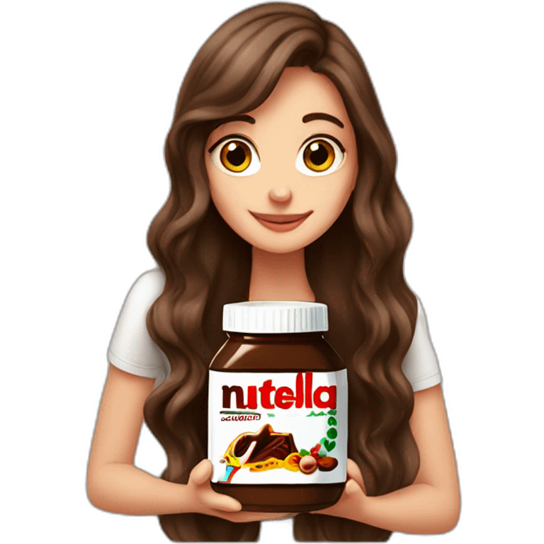 girl-brownlocks-longhair-eating-nutella emoji