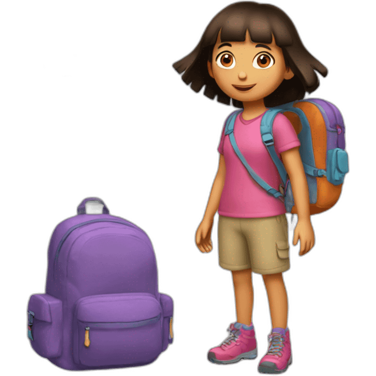 Dora ´s backpack emoji