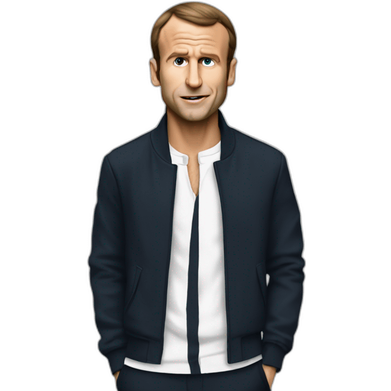 Macron sur du rap emoji