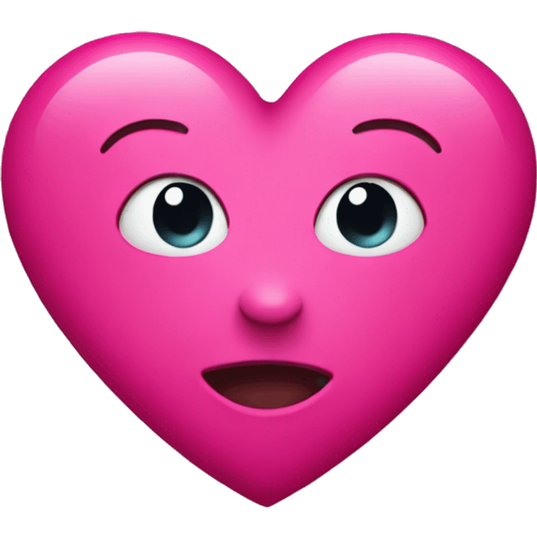 Deep pink heart  emoji