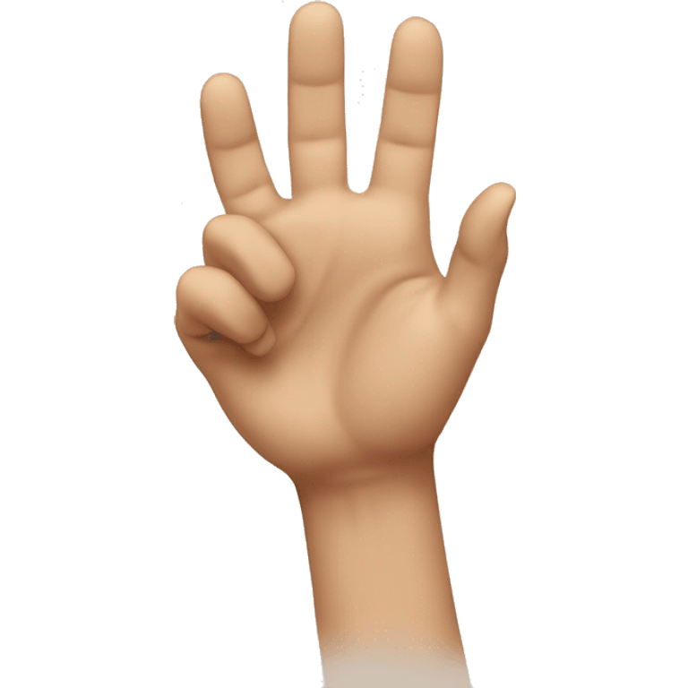 hand emoji making a C with the index and thumb fingers so that it looks like the pinch emoji but larger emoji