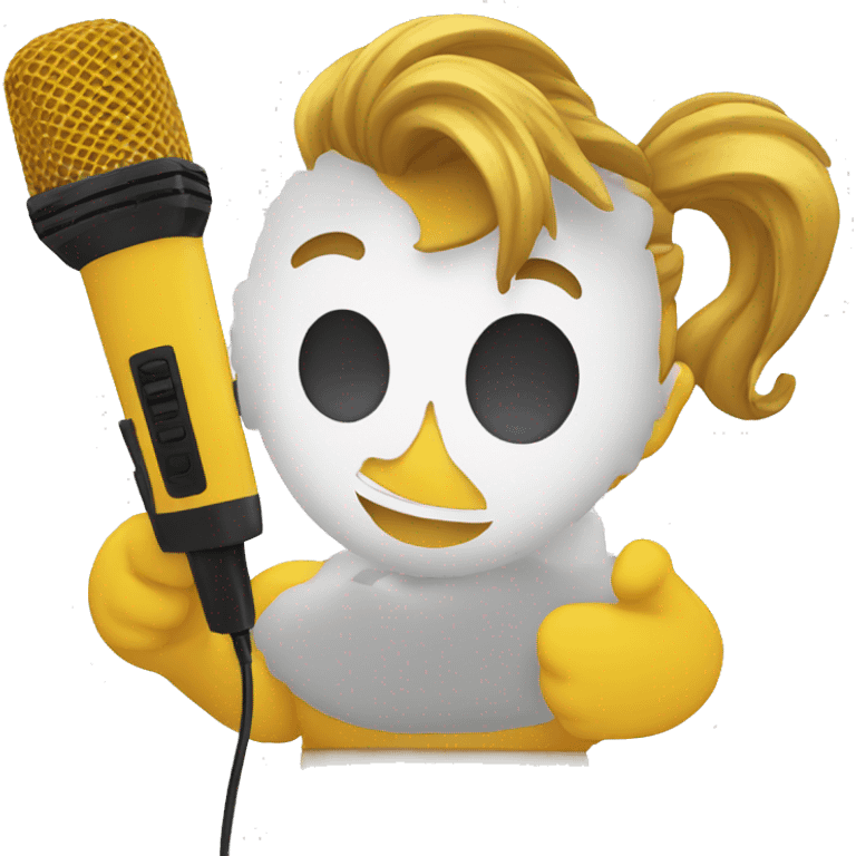 Karaoke en aura emoji