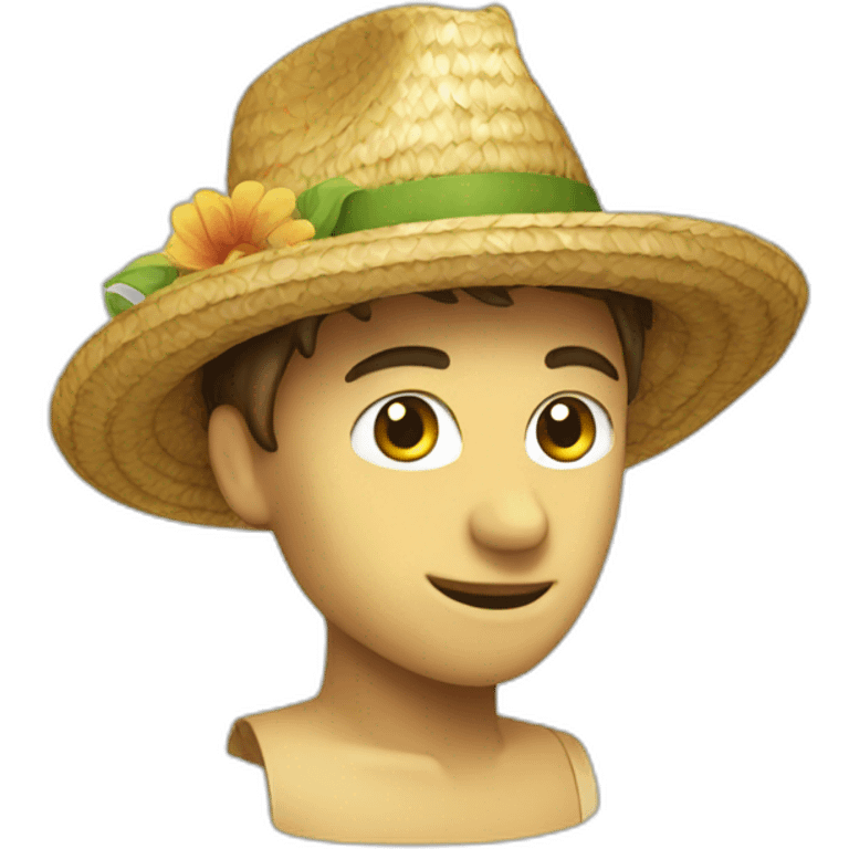 straw hat emoji