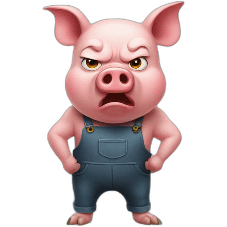 angry pig emoji