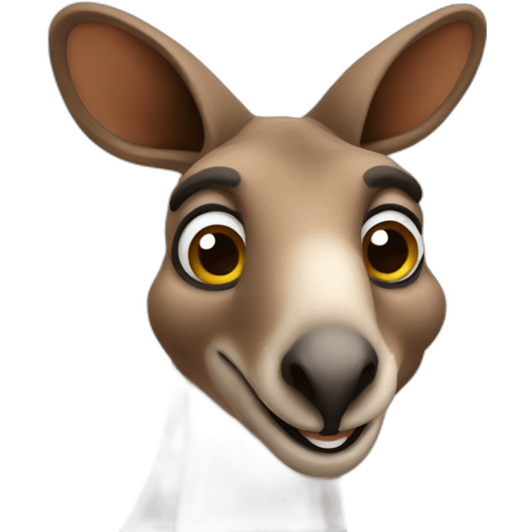 silly kangaroo head emoji