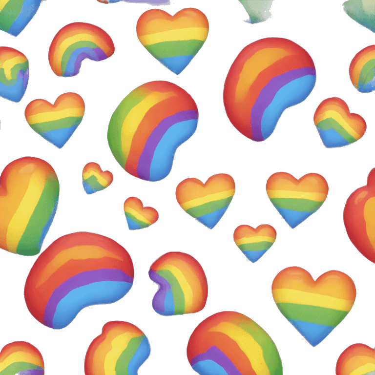 Rainbow heart  emoji