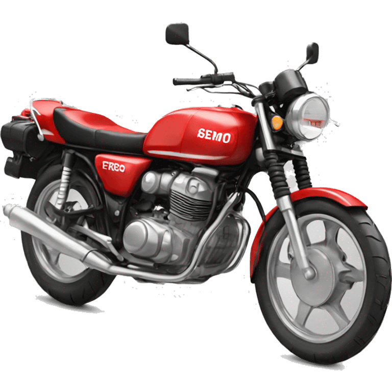 A red splendor motorbike  emoji