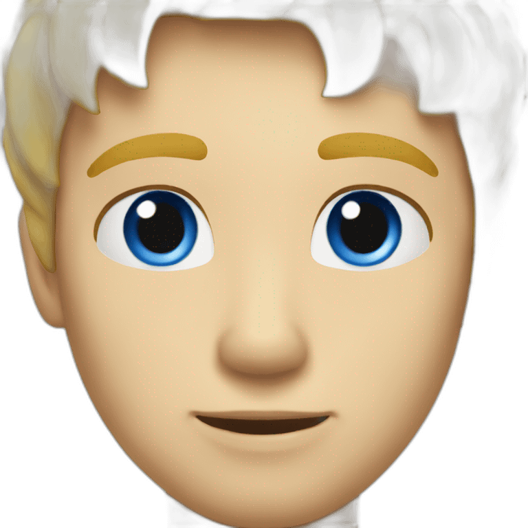 Homme blond yeux bleus emoji