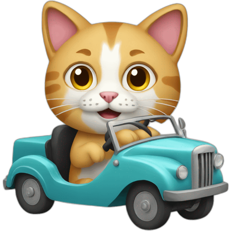 cat-driving emoji