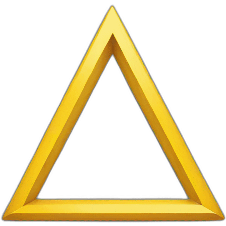 yellow hollow triangle emoji