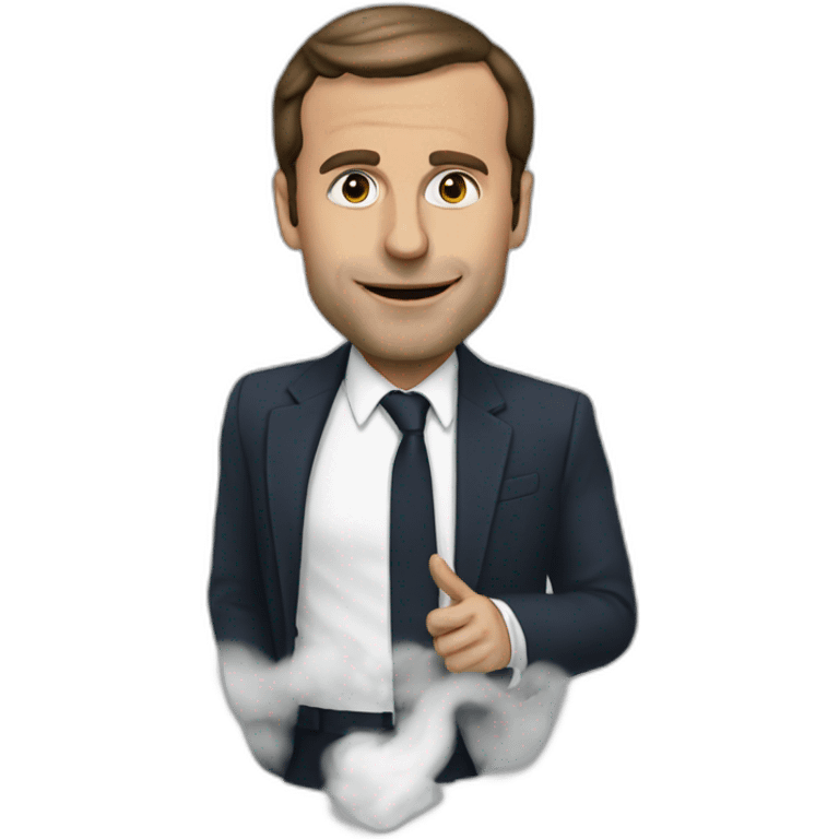 macron smoke chit emoji