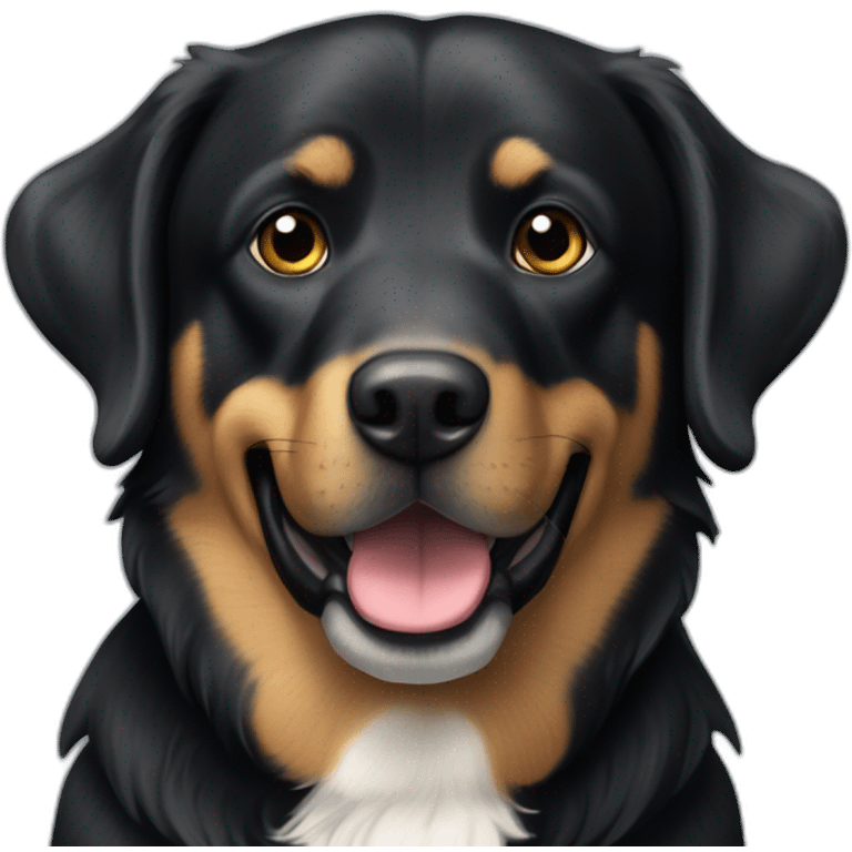 happy-bavarianmountainhound-mixed-full-black-labrador emoji