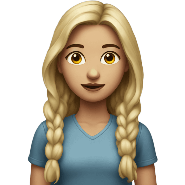 realistic portrait of girl emoji