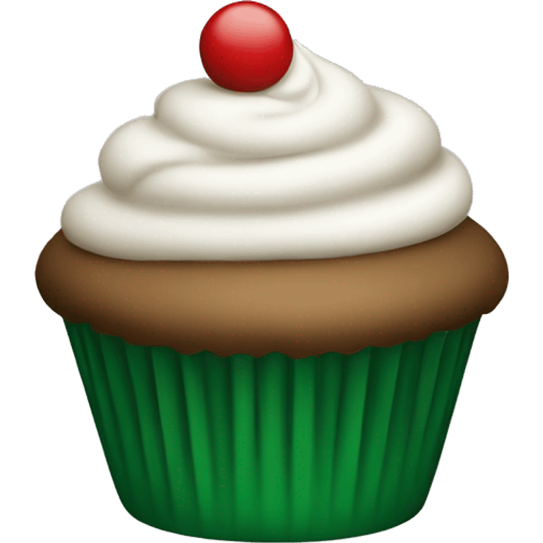 christmas cupcake emoji