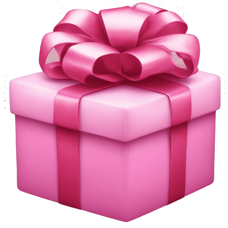 pink christmas present emoji